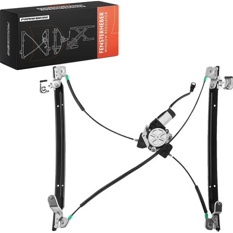 Regulador de ventana, delantero izquierdo, accionamiento eléctrico, 2 conexiones, para vehículos de 4/5 puertas, compatible con Chrysler y Dodge. (1/5)