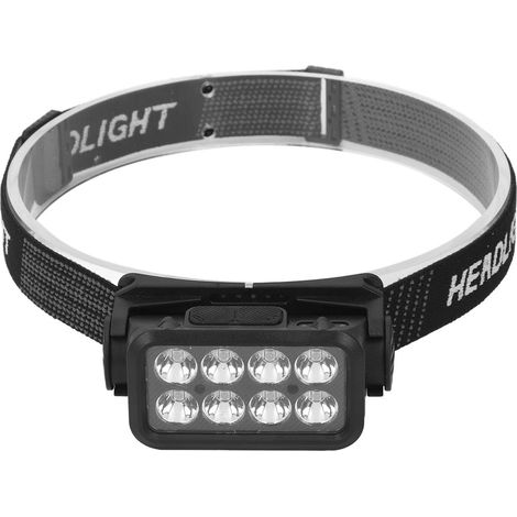 Wiederaufladbare Stirnlampe – abnehmbar, drehbar – Bewegungssensor – 5 Modi – wasserdicht (IPX4) – ideal zum Wandern/Laufen