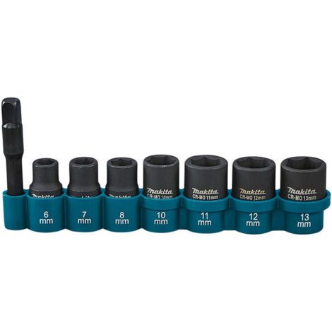 MAKITA E-12289 Kraft-Steckschlüssel-Satz 1/4x50mm (12Stk) (1/5)