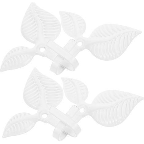 Lot de 4 crochets muraux décoratifs en fer blanc style (1/5)