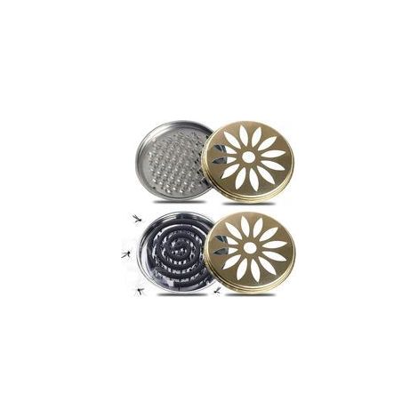 Set di 2 porta-spirali antizanzare, materiali riciclati ecocompatibili, porta-spirali antizanzare, repellente per zanzare per casa, giardino, campeggio, bagno, centro commerciale - Crezuo