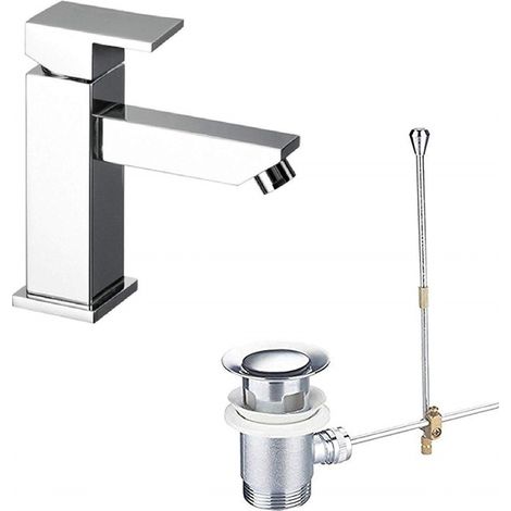Rubinetto Miscelatore Quadrato Piletta Esy69022 Firenze Bagno Rubinetteria (1/2)