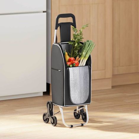 Einkaufswagen Schwarz 39,5 x 33 x 93 cm Oxford-stoff (1/4)