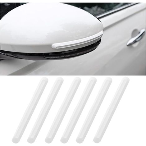 8 Pièces Silicone Voiture Coin Bord Gardes Pare-Chocs Protecteur, Protection Bord De Porte,Bande Protection Pare-Chocs Porte Antistatique blanc (1/5)