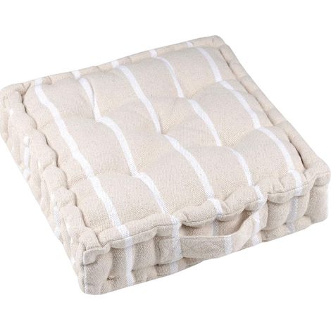 Coussin de sol St Trop Blanc  45x45x10 cm