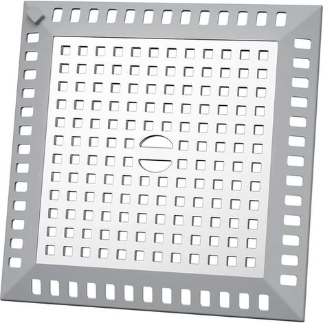 Haarfilter für Duschabflüsse quadratisch 12 5 x 12 5 cm Edelstahl-Abflusssieb für Bad und Küche verhindert Verstopfungen und verbessert den 12,5 blau (1/5)