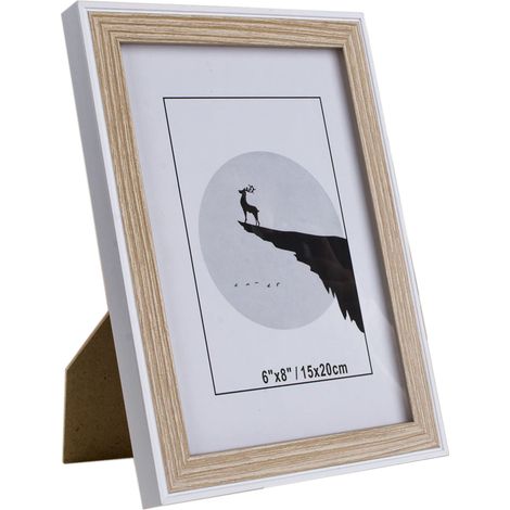 Marco de Foto Decoración Madera con Soporte de Pie Para Mesa 10x15 13x18 15x20 18x24 20x25 20x30 24x30 cm (1/5)