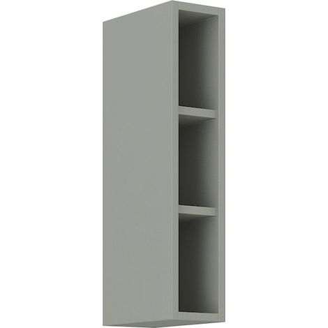 Hängeschrank Regal 15 cm Bianca Grey - Grau Küchenzeile Küchenblock (1/4)