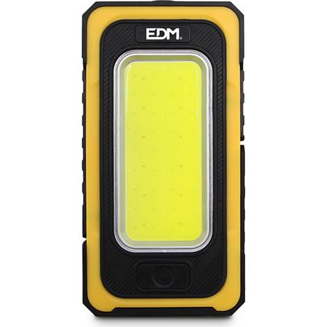 Torcia led solare ricaricabile con gancio e magnete cob 10w 750lm EDM (1/6)