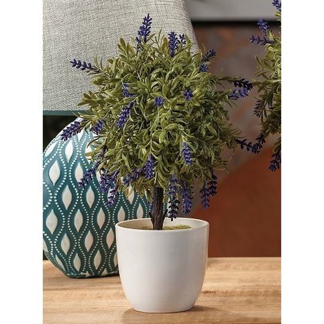 VASO CON LAVANDA D.9.5XH28CM