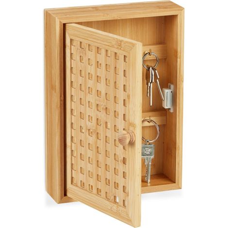 Caja de llaves de bambú