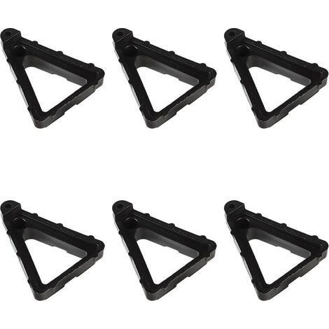 Set di 6 piedini triangolari invisibili per vasi da fiori SEIWEI, 7 x 9 cm, per il drenaggio dell'aria. (1/5)