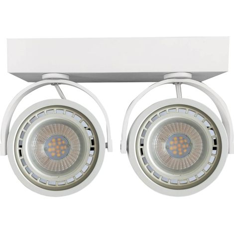 Plafonnier "IRIS-2 " 2 x AR111 GU10 - Blanc (1/5)