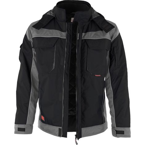 Qualitex Winterjacke "PRO", Größe: 3XL, Farbe: schwarz/grau (1/2)