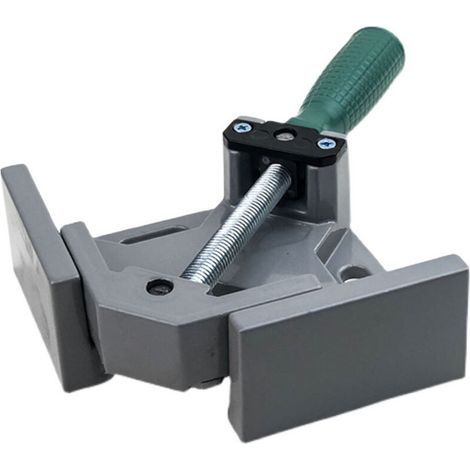 Morsetti angolari a 90° per lavorazione del legno e saldatura - Set di 2 morsetti regolabili in acciaio temprato, precisione industriale (1/5)