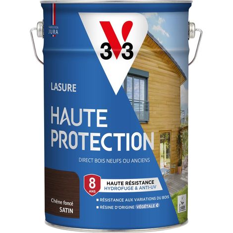 Lasure Haute Protection Biosourcée V33 chêne foncé Satin - 5L (1/5)