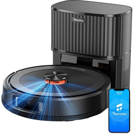 Robot aspirapolvere, potente aspirazione, mappatura intelligente, Teendow D10S MAX (1/5)