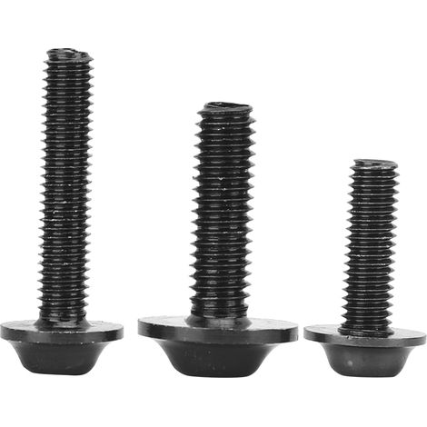 Kit de 158 pièces boulons de carénage universel, joints et clés pour accessoires moto noir (1/5)