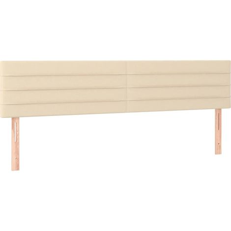 Maison Exclusive - Cabeceros tela crema 160x5x78/88 cm