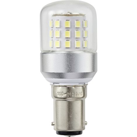 TRU COMPONENTS TC-14124708 LED-Signalleuchte Weiß Zylinder BA15d 100 V/AC, 240 V/AC 580 lm