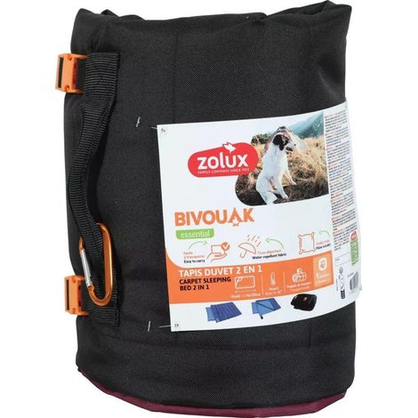 Zolux Bivouak alfombra saco 2 en 1 rojo exterior