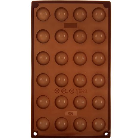 Moule en silicone pour pralines et chocolats, moule marron pour glaçons 30 x 17,5 cm (1/5)