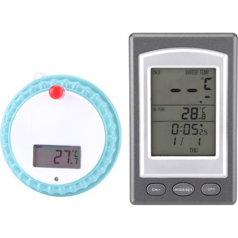 Thermomètre numérique flottant sans fil pour piscine et spa (1/5)
