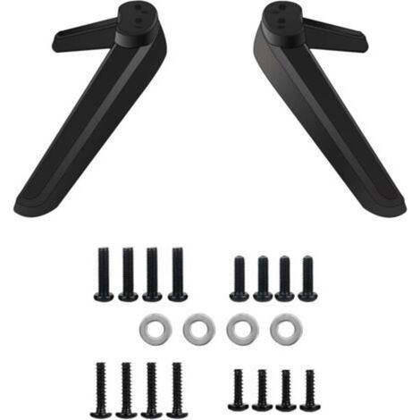 Pieds Piédestal Base Télévision, Pieds de Socle TV, Pied de Support pour Smart TV, Remplacement de Base de Meuble TV, Support TV Universel Compatible, pour la Plupart des Téléviseurs de 27 à 55 Pouces (1/5)