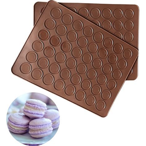 Tapis de cuisson en silicone antiadhésif, qualité alimentaire, idéal pour macarons, biscuits, largeur 48 cm, facile à nettoyer (1/5)