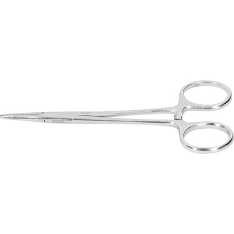 Pince hémostatique de 12,5 cm en acier inoxydable pour l'extraction des poils d'animaux, avec système de verrouillage pour le bétail (1/5)