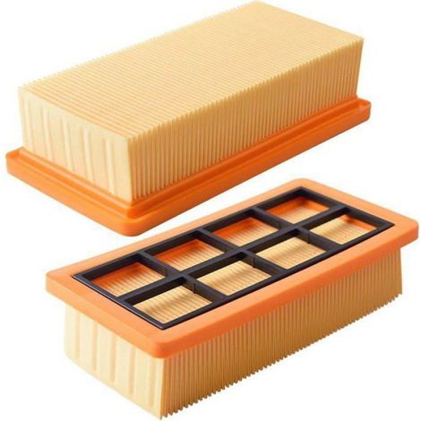 Filtre - Plissé - Pour Aspirateur Eau Et Poussière - Lot De 2 (1/4)