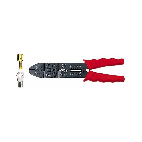 USAG U07460001 - 746 - CRIMP-ZANGE FÜR UNISOLIERTE KABELSCHUHE, OFFEN UND GESCHLOSSEN Kabelschneiden Abisolieren
