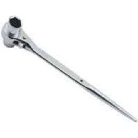 Llave de carraca combinada de 19-22 mm, acero de alta resistencia, mecanismo de liberación rápida para andamios y enchufes, herramienta multifuncional. (1/4)