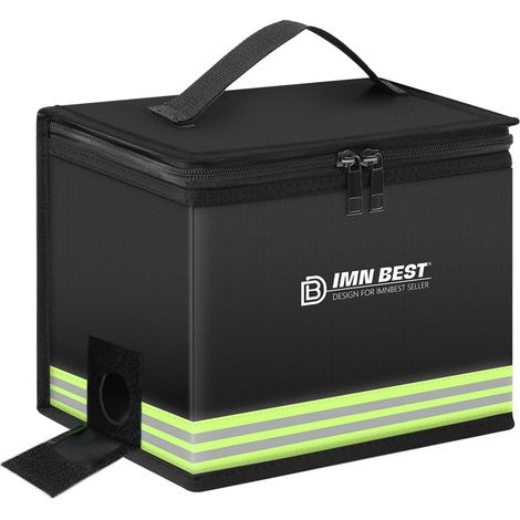 Lipo Safe Bag feuerfest explosionsgeschützt mit 8 Fächern und Reflexstreifen (1/5)