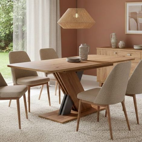 Table extensible chêne wotan 140 - 180 cm Zest (1/5)