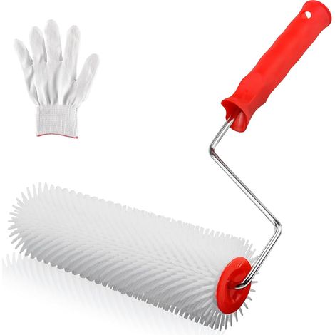 23 cm Entschäumerwalze, Antischaumwalze, selbstnivellierende Bodenwalze, Bodenkonstruktionswalze, Beschichtungswalze, Kunststoff-Bodenfarbwalzenkomponente (1/5)