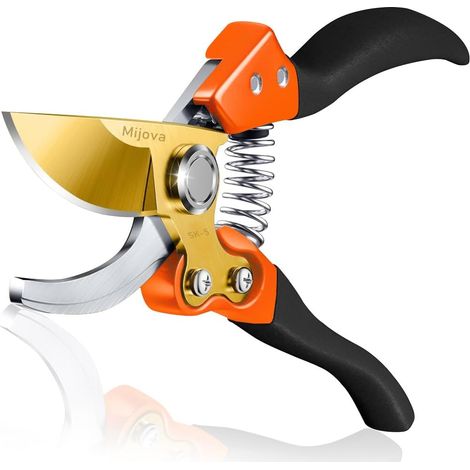 Sécateur pour jardinage robuste avec lames en acier inoxydable antirouille, sécateur à main, outils de jardinage ergonomiques (MJ003) (1/5)