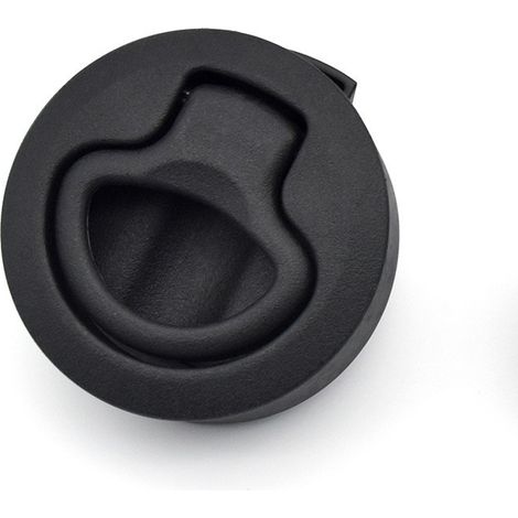 Clips de plancher en nylon marin avec ou sans clé - accessoires de quincaillerie pour camping-cars et yachts - noir sans clé - nylon (1/4)