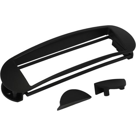 1 Black ABS 1-Din Universal Navigation Modification Faceplate Universal Host Panel Bracket DVD/GPS (1/4)