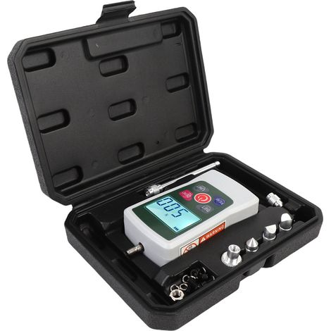 Tragbares digitales Dynamometer 5N, hintergrundbeleuchtetes Display, 3 Messmodi, automatische Abschaltung, Handkraftprüfgerät für Zug und Druck (1/5)
