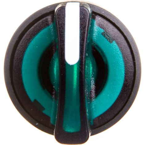 Interruptor de 3 posiciones, verde, con retroiluminación, antirretorno, ZB5AK1333