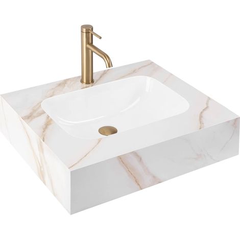 Lavabo sospeso REA Aresa Grey Gold 60 (1/5)
