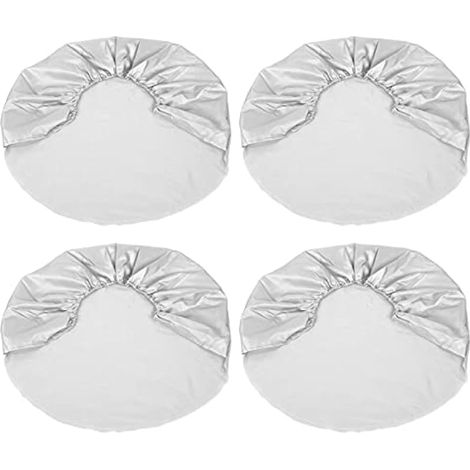 Lot de 4 protège-pneus argent 27-29 pouces pour voitures, Jeep, camping-car, SUV, camion, remorque (1/4)