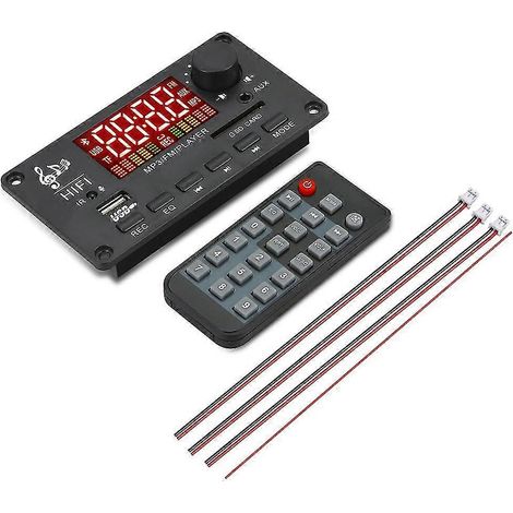 12V Verstärker Bluetooth 5.0 100W MP3 Decoder Board Anrufaufzeichnung Drahtloses Musik Audio Modul USB T (1/5)