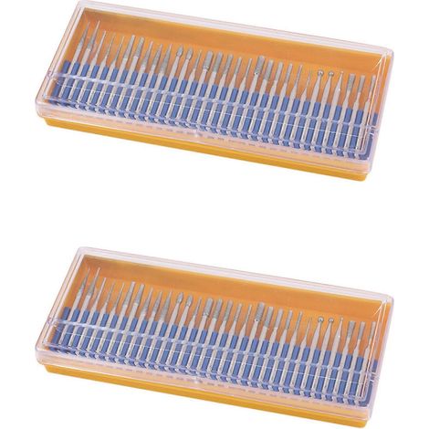 60-teiliges Set Schleifsteine mit beschichteten Fräsköpfen für Dremel-Werkzeuge, Körnung 120, Schaft 3 mm (1/8 Zoll). (1/5)