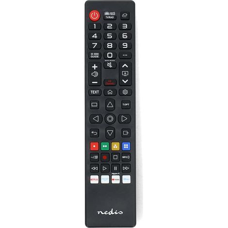 Control remoto de repuesto compatible con lg preprogramado 1 unidad boton amazon prime disney - boton netflix boton rakuten tv infrarrojos negro (1/2)