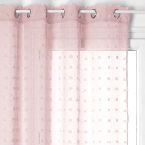 Atmosphera – Voilage Lily 240x140 cm en polyester – 8 œillets – Légèreté et élégance pour dissimuler la vue extérieure