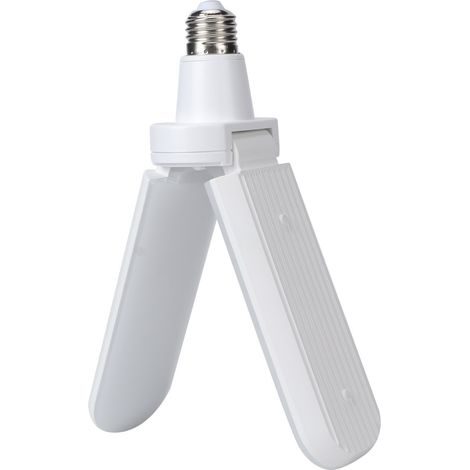 22W E27 185-265V LED Faltbare Superhelle Lampe mit 2 Flügeln, Ventilatorleuchte für Lagerhalle, Garage und Haushalt, kaltweiß (1/5)