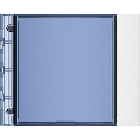 Façade Sfera New pour module porte étiquette Allwhite BTICINO 352202 (1/2)