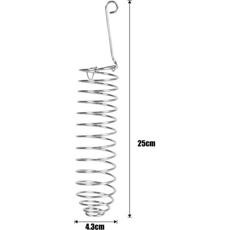 mangeoires en acier inoxydable pour perruches fruits et légumes et support à fruits pour oiseaux (1/2)
